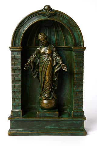 Med.Shrine For 24" Grotto Stat Statue - 38-inch