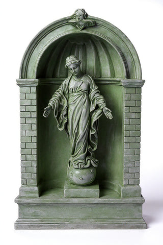 Med.Shrine For 24" Grotto Stat Statue - 38-inch