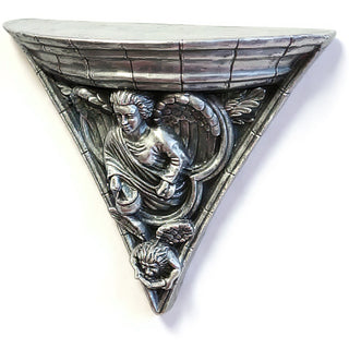 Gothic Angel Bracket — Antique Silver finish
