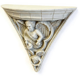 Gothic Angel Bracket — Antique White finish