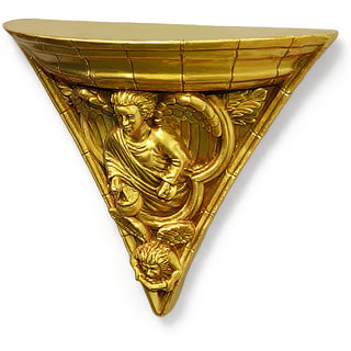 Gothic Angel Bracket — Deep Gold finish