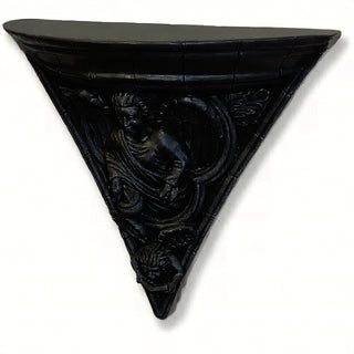 Gothic Angel Bracket — Flat Black finish