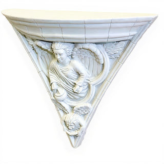 Gothic Angel Bracket — Flat White finish