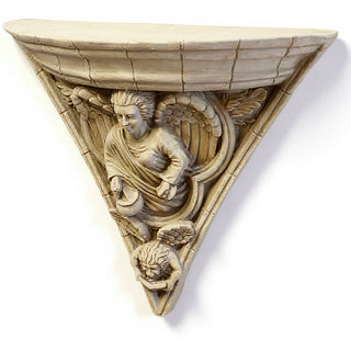 Gothic Angel Bracket — Museum Terracotta finish