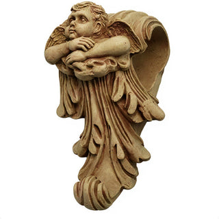 Cherub Drapery Bracket - 8-inch — Gothic Stone finish
