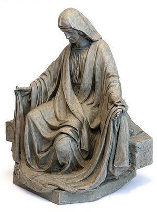 MARY SITTING FOR LIFESIZE SET Statue - 45-inch