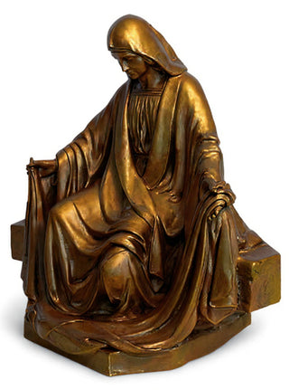 MARY SITTING FOR LIFESIZE SET Statue - 45-inch