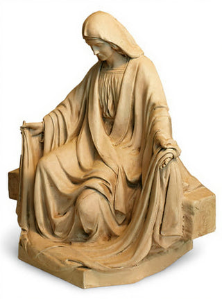 MARY SITTING FOR LIFESIZE SET Statue - 45-inch