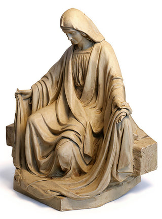 MARY SITTING FOR LIFESIZE SET Statue - 45-inch