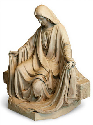 MARY SITTING FOR LIFESIZE SET Statue - 45-inch