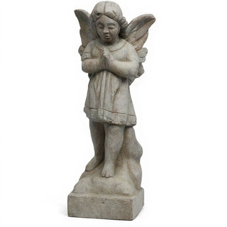 Praying Angel Statue - 19-inch — Antique Stone finish