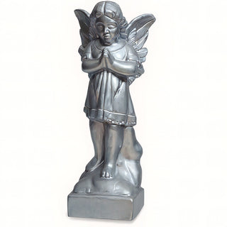 Praying Angel Statue - 19-inch — Antique Silver finish