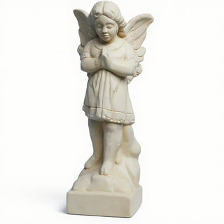 Praying Angel Statue - 19-inch — Antique White finish