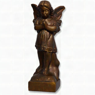 Praying Angel Statue - 19-inch — Bronze finish