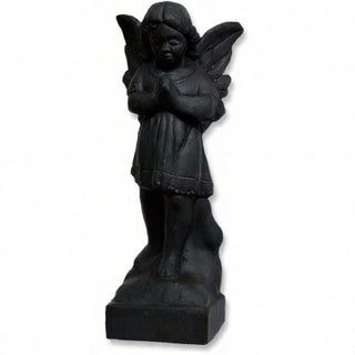 Praying Angel Statue - 19-inch — Dusted Black finish