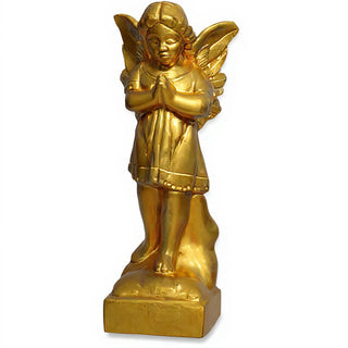 Praying Angel Statue - 19-inch — Deep Gold finish