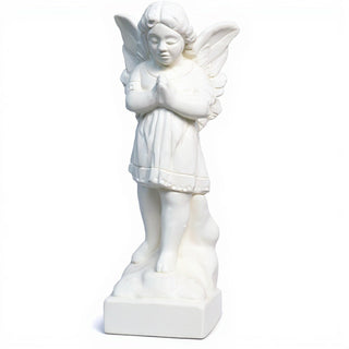 Praying Angel Statue - 19-inch — Flat White finish