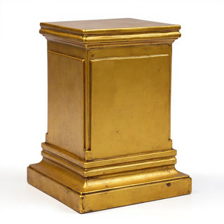 Rectangular Panel Pedestal - 30-inch — Antique Gold finish