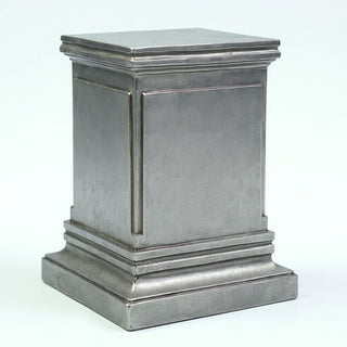 Rectangular Panel Pedestal - 30-inch — Aged Silver finish