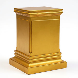 Rectangular Panel Pedestal - 30-inch — Deep Gold finish