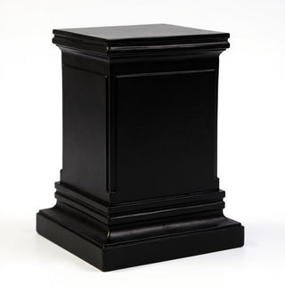 Rectangular Panel Pedestal - 30-inch — Flat Black finish