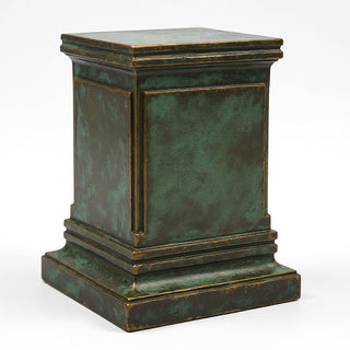 Rectangular Panel Pedestal - 30-inch — Green Bronze finish