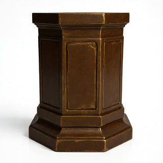 Eight Sided Pedestal - 30-inch — Bronze finish
