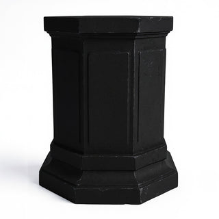 Eight Sided Pedestal - 30-inch — Dusted Black finish