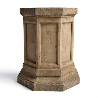 Eight Sided Pedestal - 30-inch — Gothic Stone finish