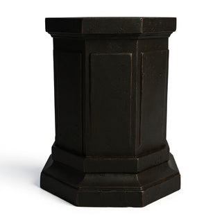 Eight Sided Pedestal - 30-inch — Iron finish