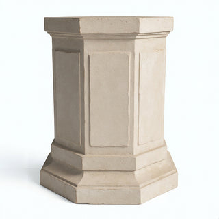 Eight Sided Pedestal - 30-inch — Museum Terracotta finish