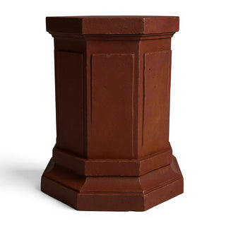Eight Sided Pedestal - 30-inch — Rust finish