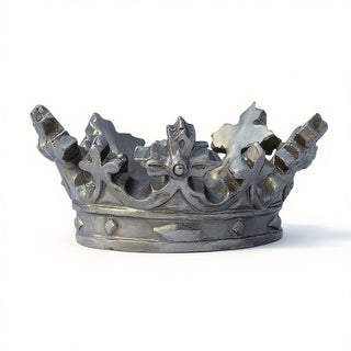 Crown of Madonna Candleholder — Aged Silver finish