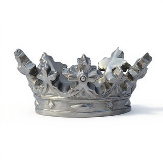 Crown of Madonna Candleholder — Antique Silver finish