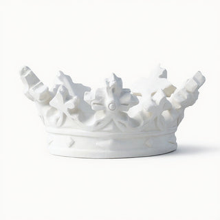 Crown of Madonna Candleholder — Flat White finish