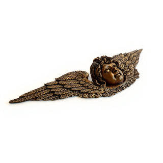Angel Facade Wall Plaque — Bronze finish
