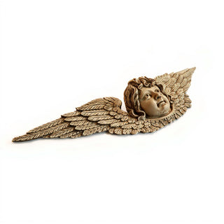 Angel Facade Wall Plaque — Dusted Sand finish