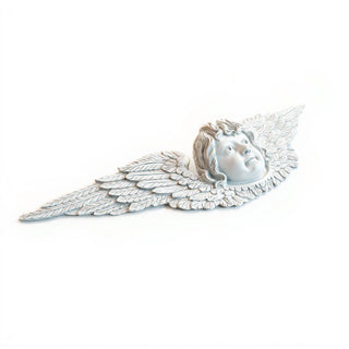 Angel Facade Wall Plaque — Flat White finish