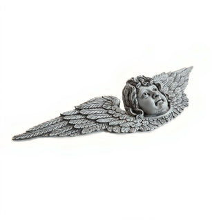 Angel Facade Wall Plaque — Old Stone finish