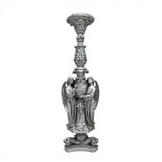 Stevens Giant Candlestick Candleholder - 60.5-inch — Aged Silver finish