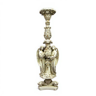 Stevens Giant Candlestick Candleholder - 60.5-inch — Antique White finish