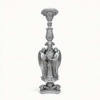 Stevens Giant Candlestick Candleholder - 60.5-inch — Silver finish
