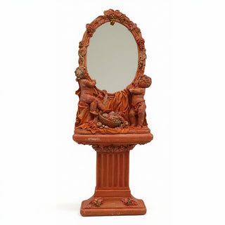 Cherub Mirror and Pedestal - 76-inch — Metro finish