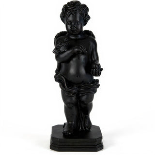 Matthews Angel with Apple Statue - 25.5-inch — Iron finish