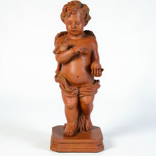 Matthews Angel with Apple Statue - 25.5-inch — Metro finish