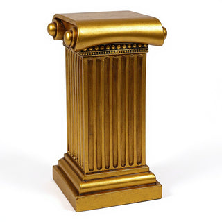 Doral Column Pedestal - 29-inch — Antique Gold finish