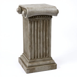 Doral Column Pedestal - 29-inch — Antique Stone finish
