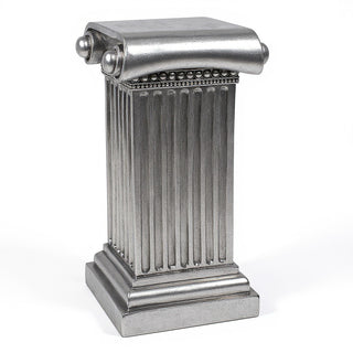 Doral Column Pedestal - 29-inch — Antique Silver finish