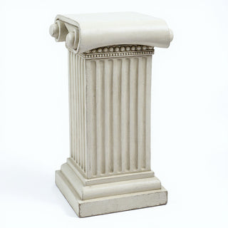 Doral Column Pedestal - 29-inch — Antique White finish