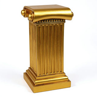 Doral Column Pedestal - 29-inch — Deep Gold finish